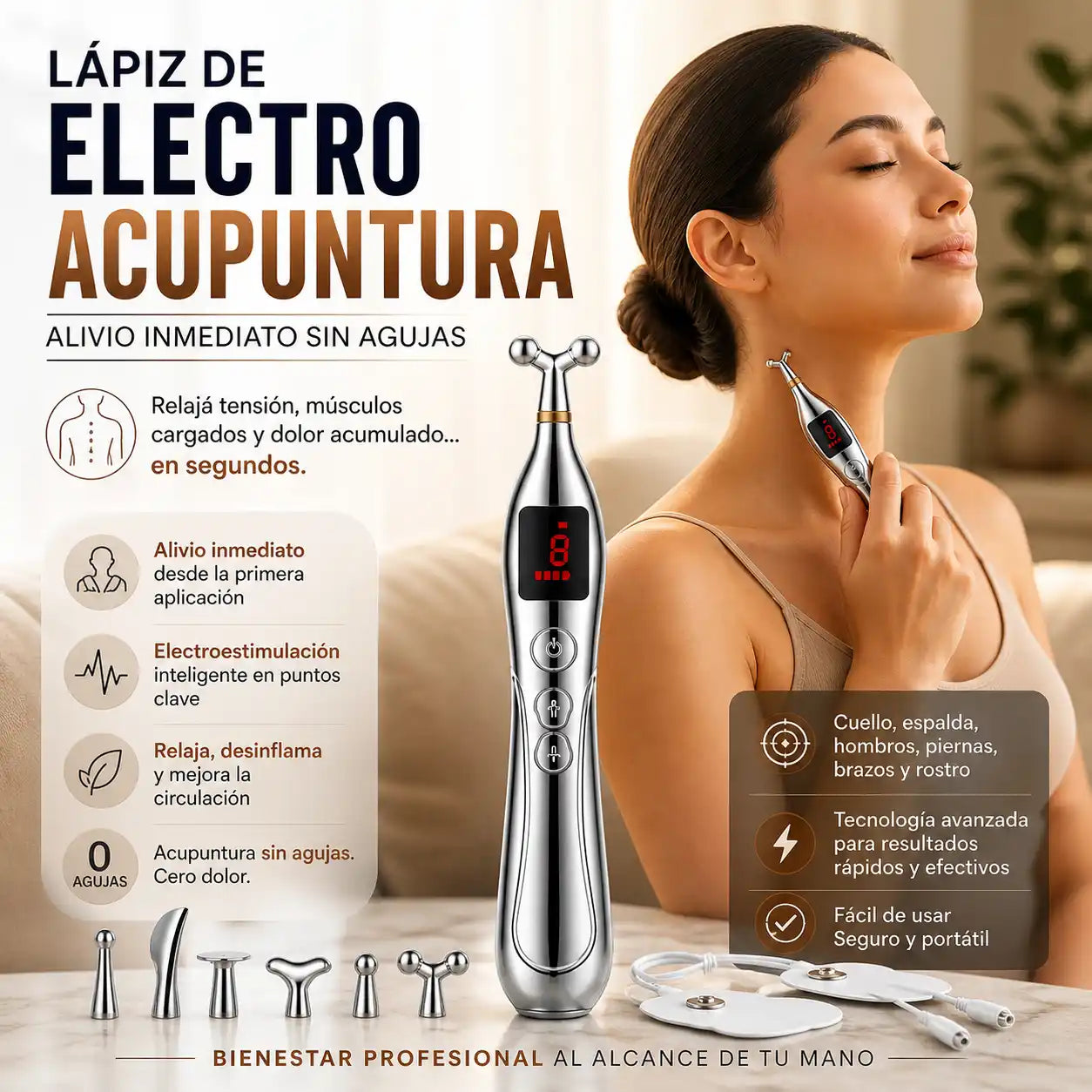 Lápiz de Electroacupuntura | Alivio inmediato sin agujas😮💨