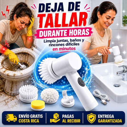Cepillo Eléctrico portátil: Limpia en minutos lo que antes te tomaba horas 😱🫧