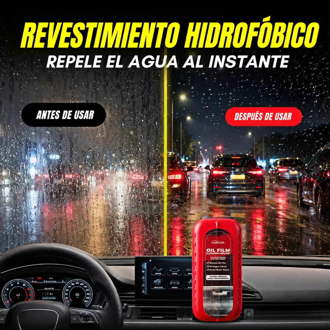 Windry®  | 2X1 LIMPIADOR ANTIGRASA PARA PARABRISAS | Elimina Aceite y Suciedad