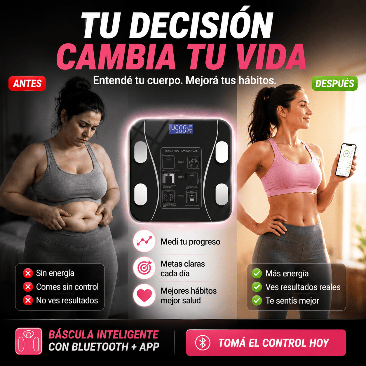 Báscula Inteligente para Mejorar tus Hábitos Día a Día 💪🏻