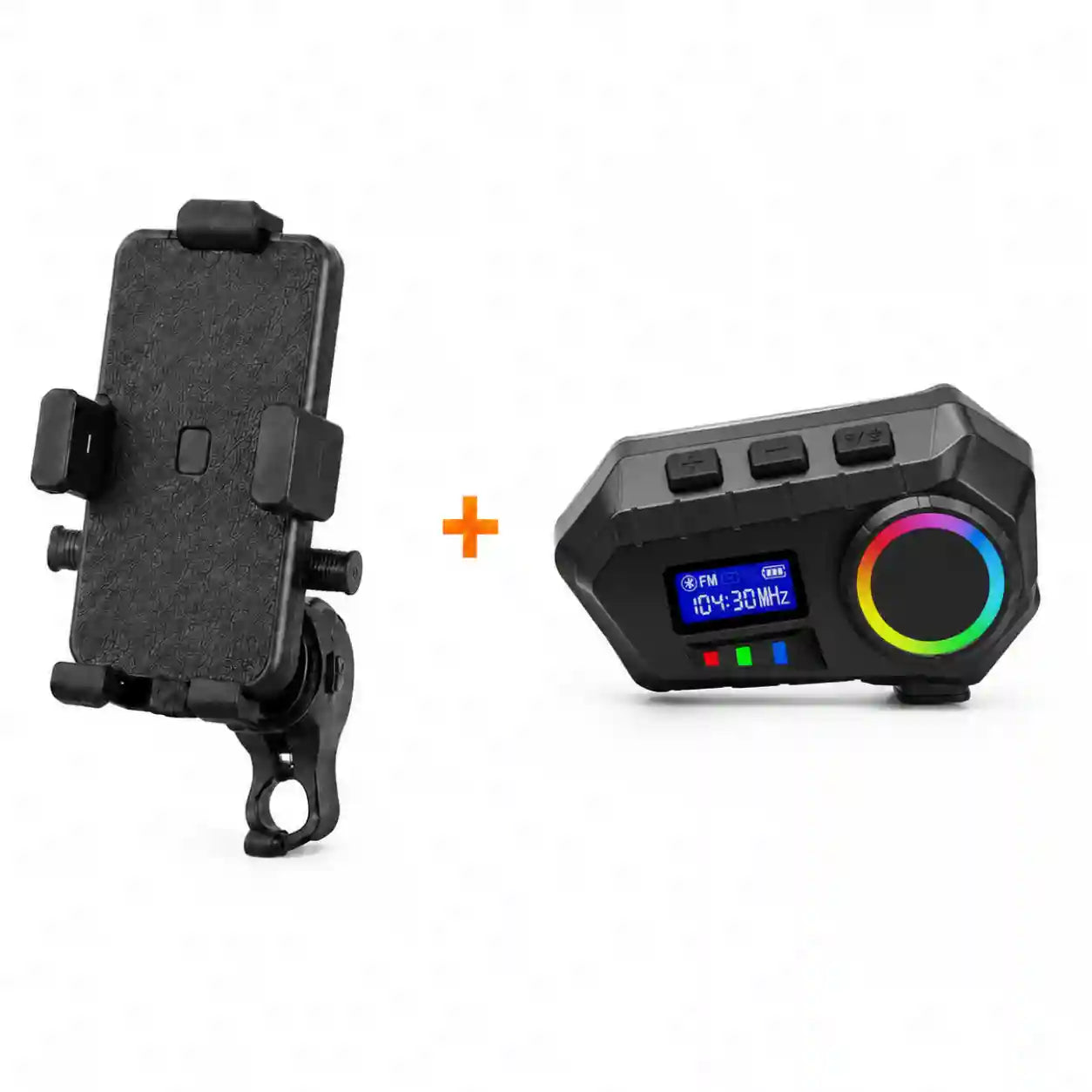 COMBO MANOS LIBRES PARA MOTOS | Intercomunicador Y30 + Holder para Teléfono